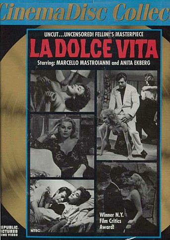 La Dolce Vita US laserdisc